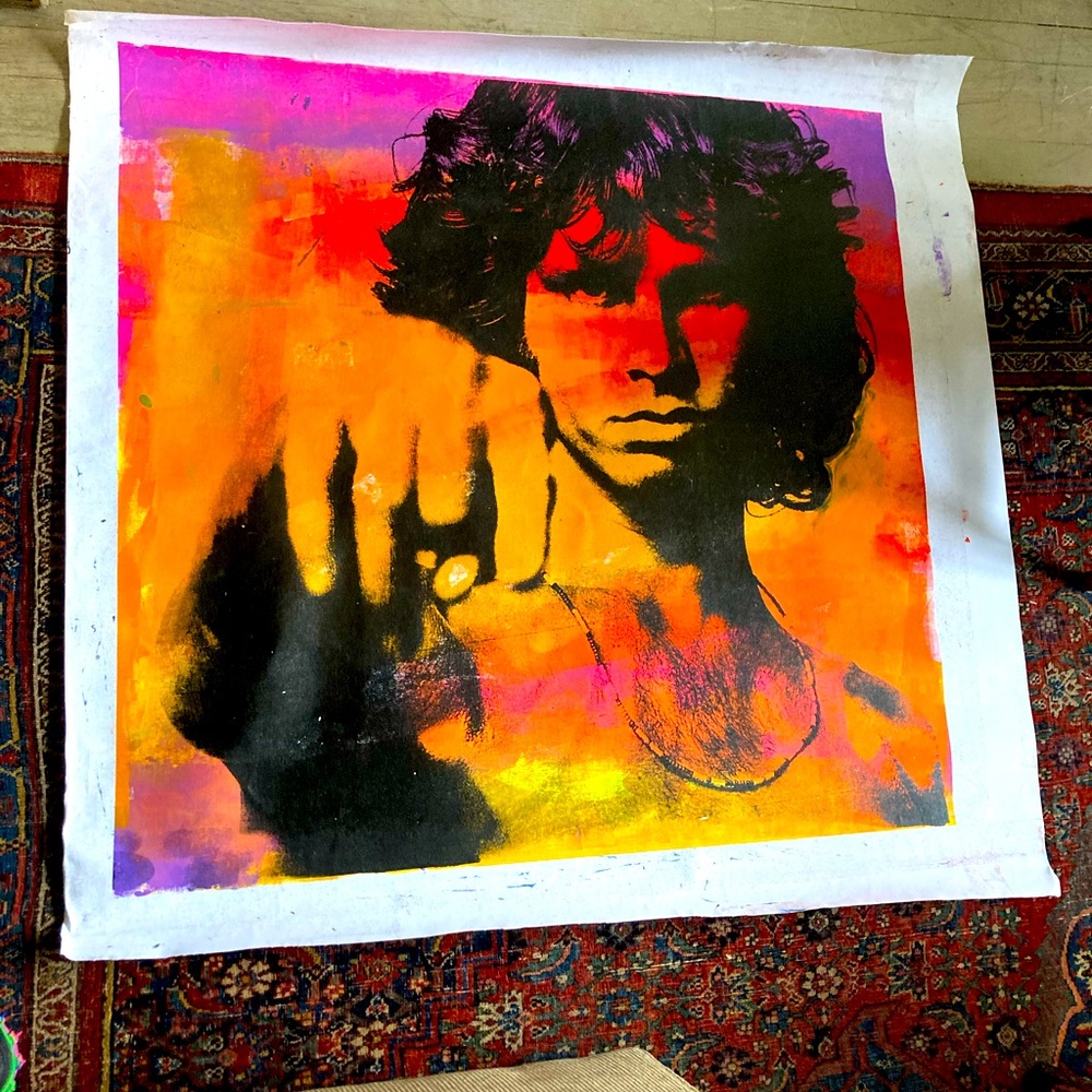 Jim Morrison art created by Dane Shue.